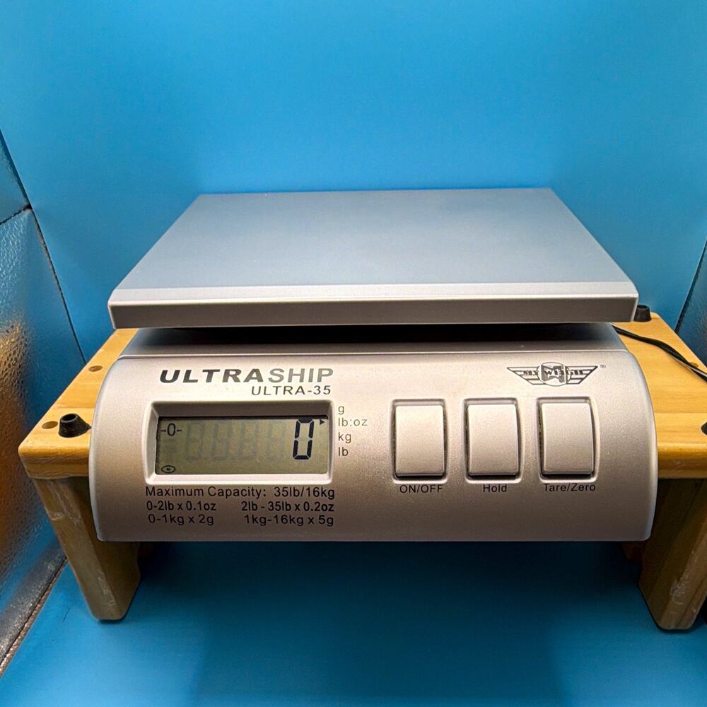 My Weigh UltraShip ULTRA-35 Small Postal Scale 35lb/16kg Hold Tare/Zero - Picture 1 of 6